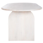 ΤΡΑΠΕΖΙ ΤΡΑΠΕΖΑΡΙΑΣ ΟΒΑΛ ΗΟΝΚΥ LH10.9690 ΜΑΣΙΦ ΞΥΛΟ MANGO ΣΕ ΛΕΥΚΟ 180,5x90,5x76Υεκ. - Image 5