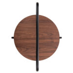 ΒΟΗΘΗΤΙΚΟ ΤΡΑΠΕΖΙ SYLO LH10.9618.02 MDF ΣΕ ΚΑΡΥΔΙ-ΜΑΥΡΟ ΜΕΤΑΛΛΟ Φ44x66Υεκ. - Image 5