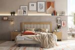 krevati komodina domi fabric collection lightoak