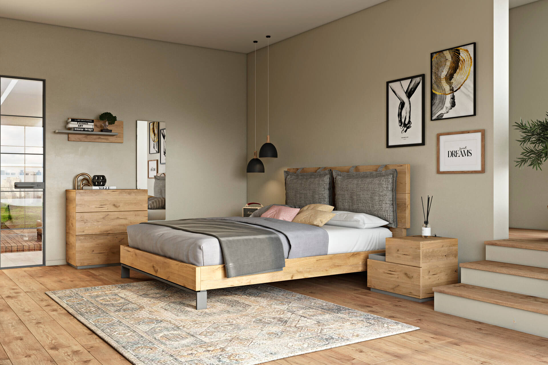 krevati komodina sun collection d8 2