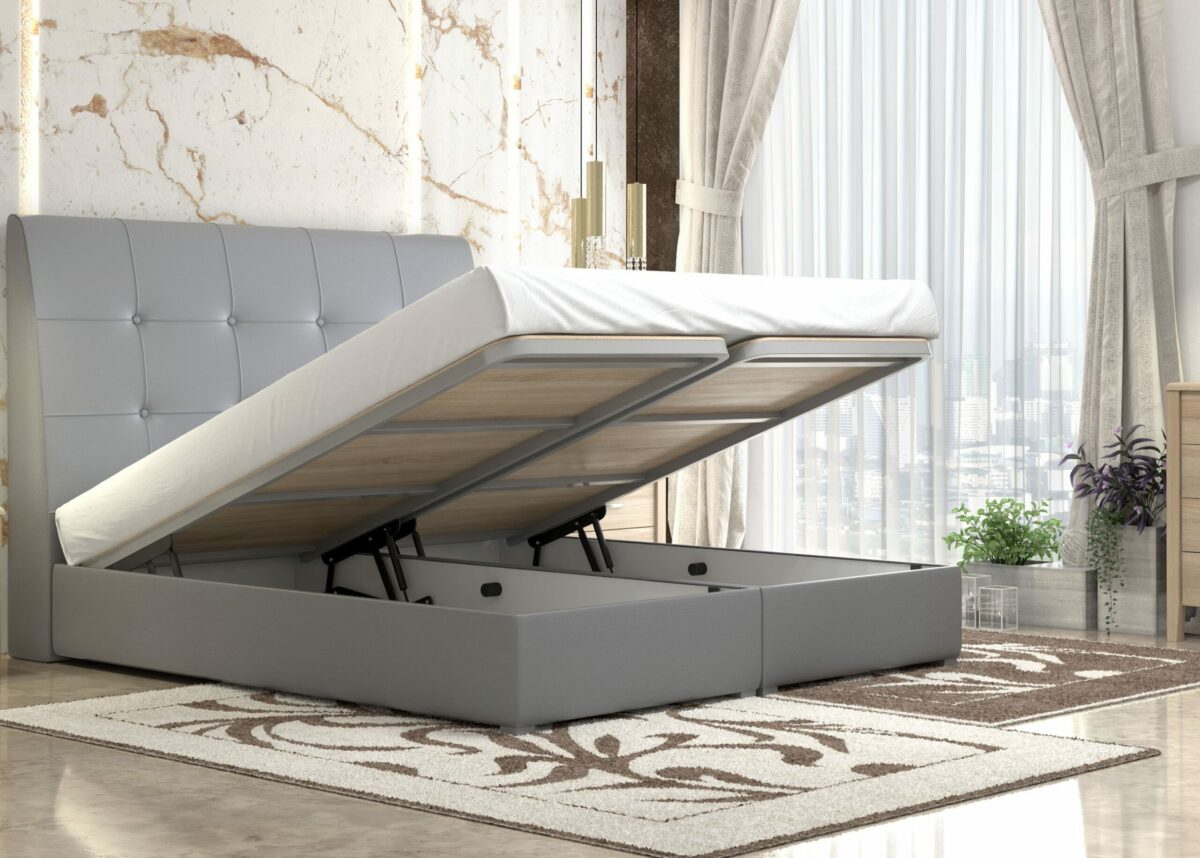 myluxurybed 1060 γκρι τεχνοδερμα μηχανισμο scaled