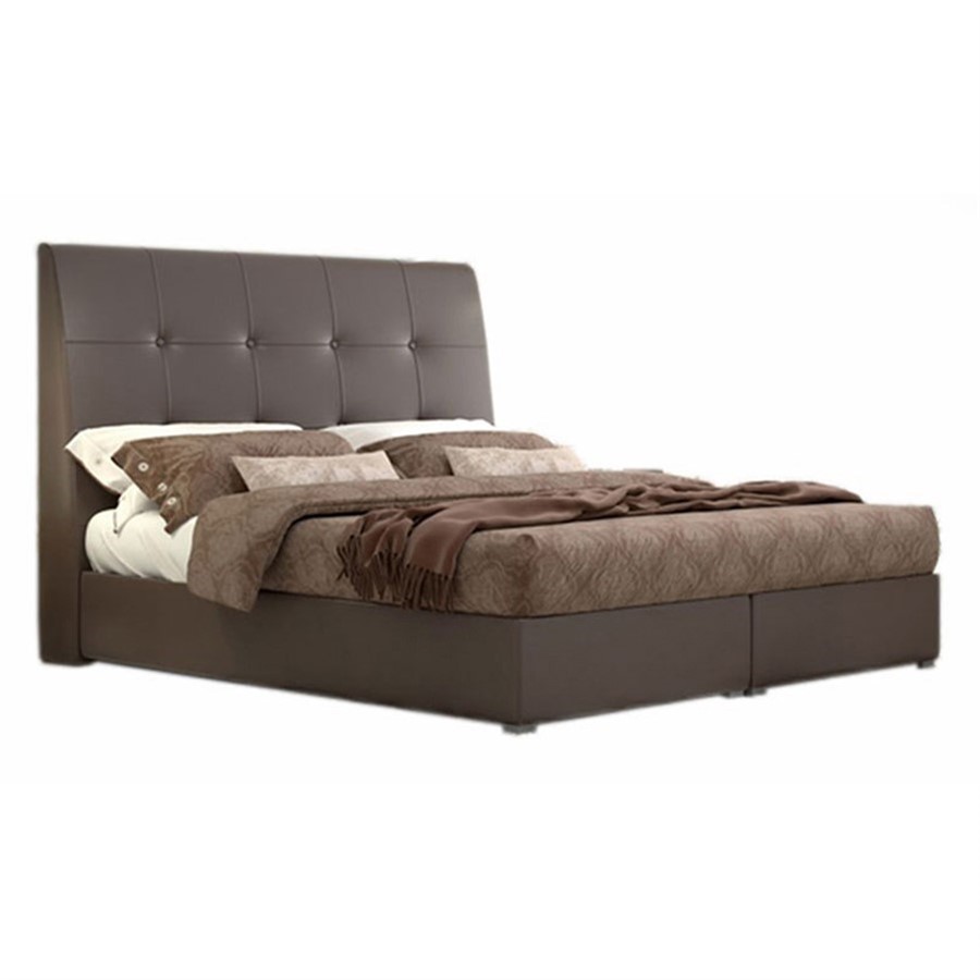 myluxurybed 1060 καφε τεχνοδερμα 1