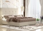 myluxurybed 1060 μπεζ τεχνοδερμα