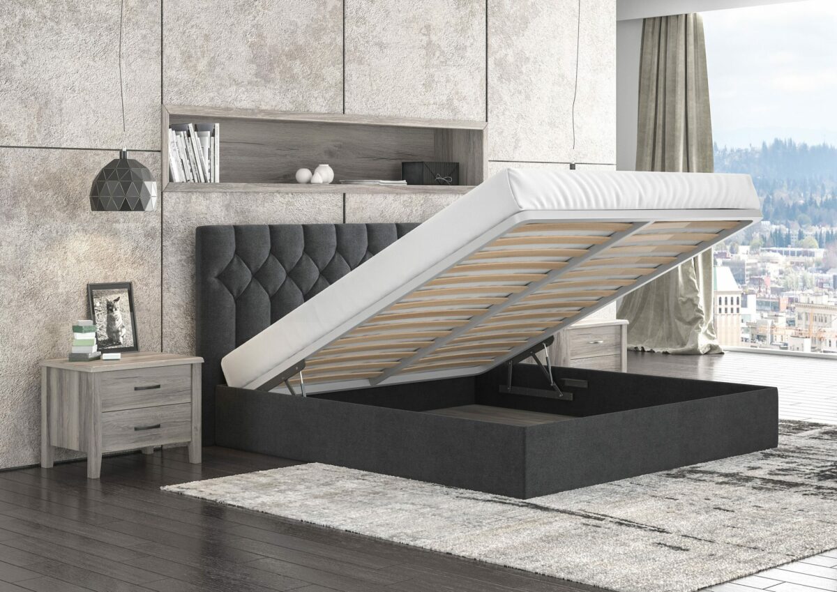 myluxurybed 1063 μαυρο μηχανισμο scaled