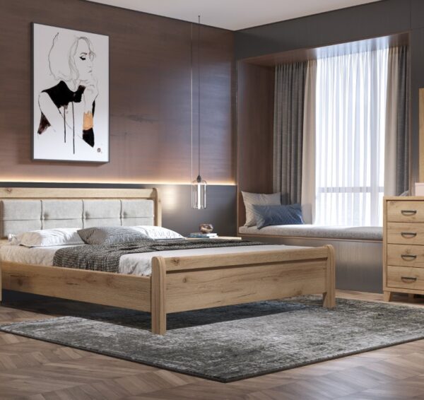 myluxurybed set 1016D γκρι ανοιχτο μελι 1