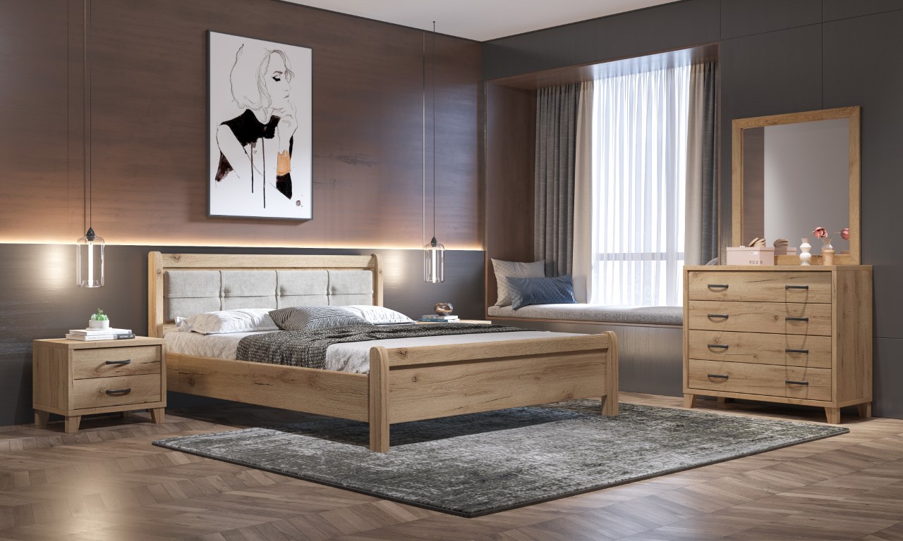 myluxurybed set 1016D γκρι ανοιχτο μελι 1