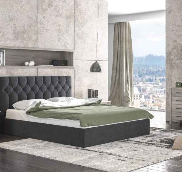 myluxurybed set 1063 μαυρο σταχτι
