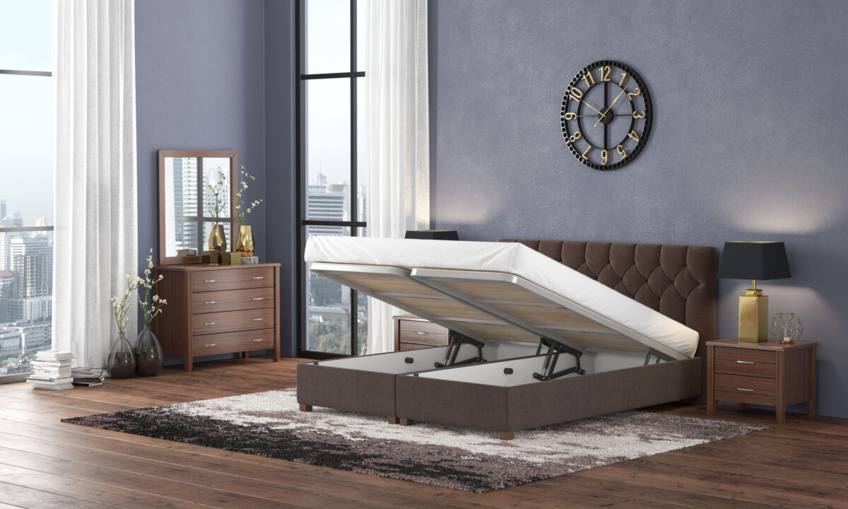 myluxurybed set 1067 καφε open