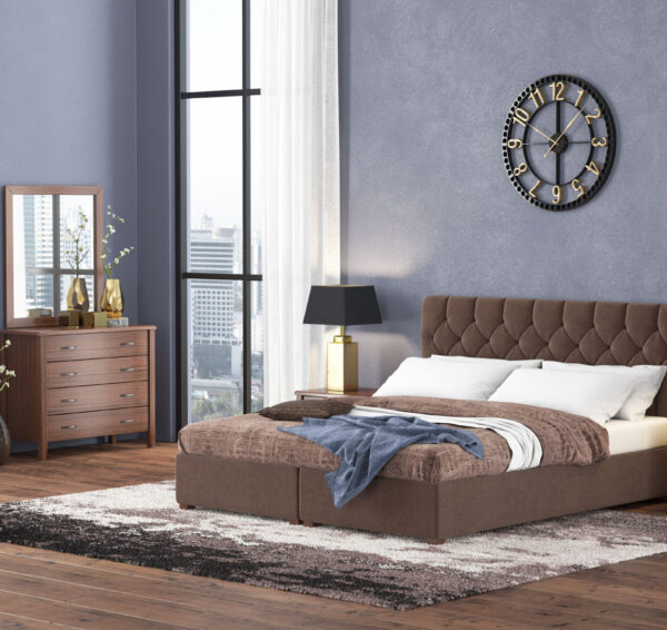 myluxurybed set 1067 καφε καρυδι
