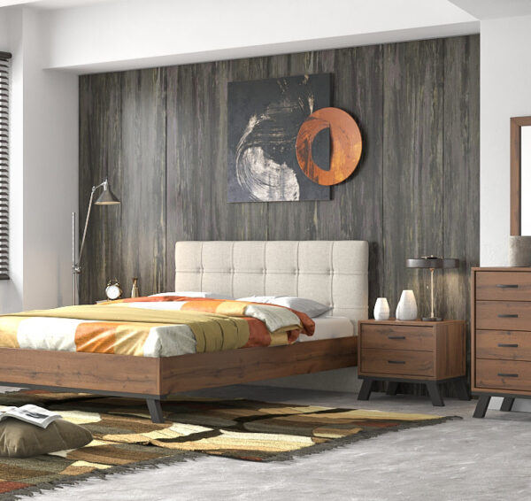 myluxurybed set 1077διγαζο νεο καρυδι