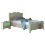 myluxurychildroom bed 1003 λαττε πρασινο
