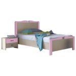 myluxurychildroom bed 1003 λαττε ροζ
