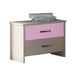 myluxurychildroom bedside table 1003 λαττε ροζ