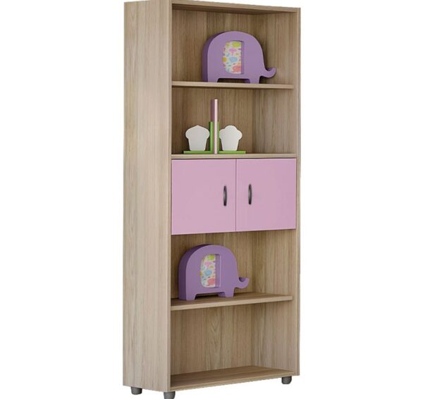 myluxurychildroom double bookcase 1003 λαττε ροζ 1