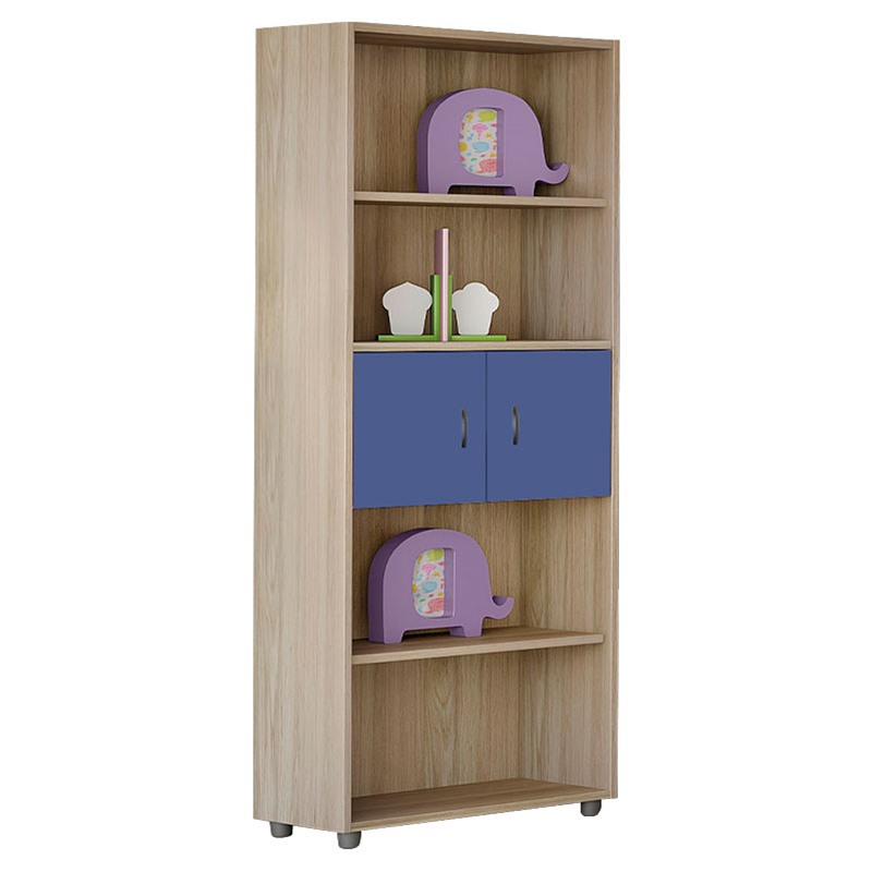 myluxurychildroom double bookcase 1004 λαττε μπλε 1