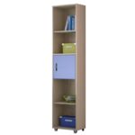 myluxurychildroom single bookcase 1003 λαττε μπλε 1