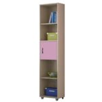 myluxurychildroom single bookcase 1003 λαττε ροζ