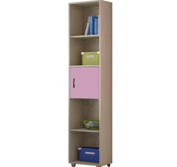 myluxurychildroom single bookcase 1003 λαττε ροζ