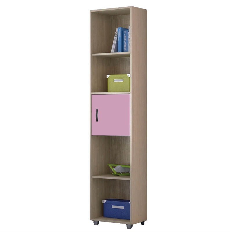 myluxurychildroom single bookcase 1003 λαττε ροζ