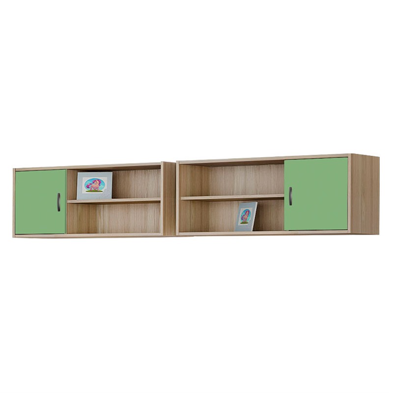 myluxurychildroom sofa bed shelves set 1003 λαττε πρασινο