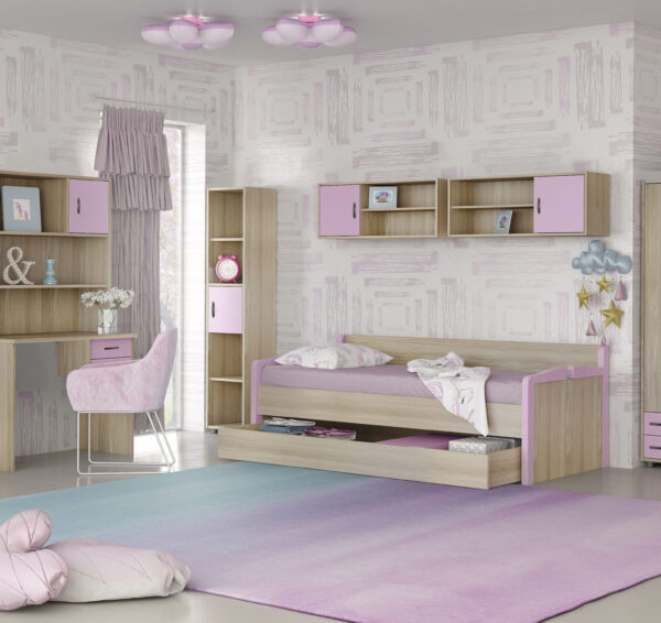 myluxurychildroom sofa bed set 1003 λαττε ροζ scaled