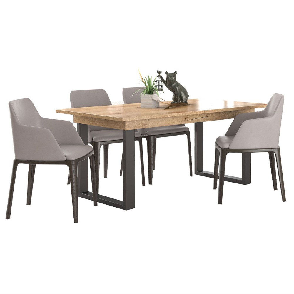 myluxurydining table 1007 μελι ανοιγομενη 1