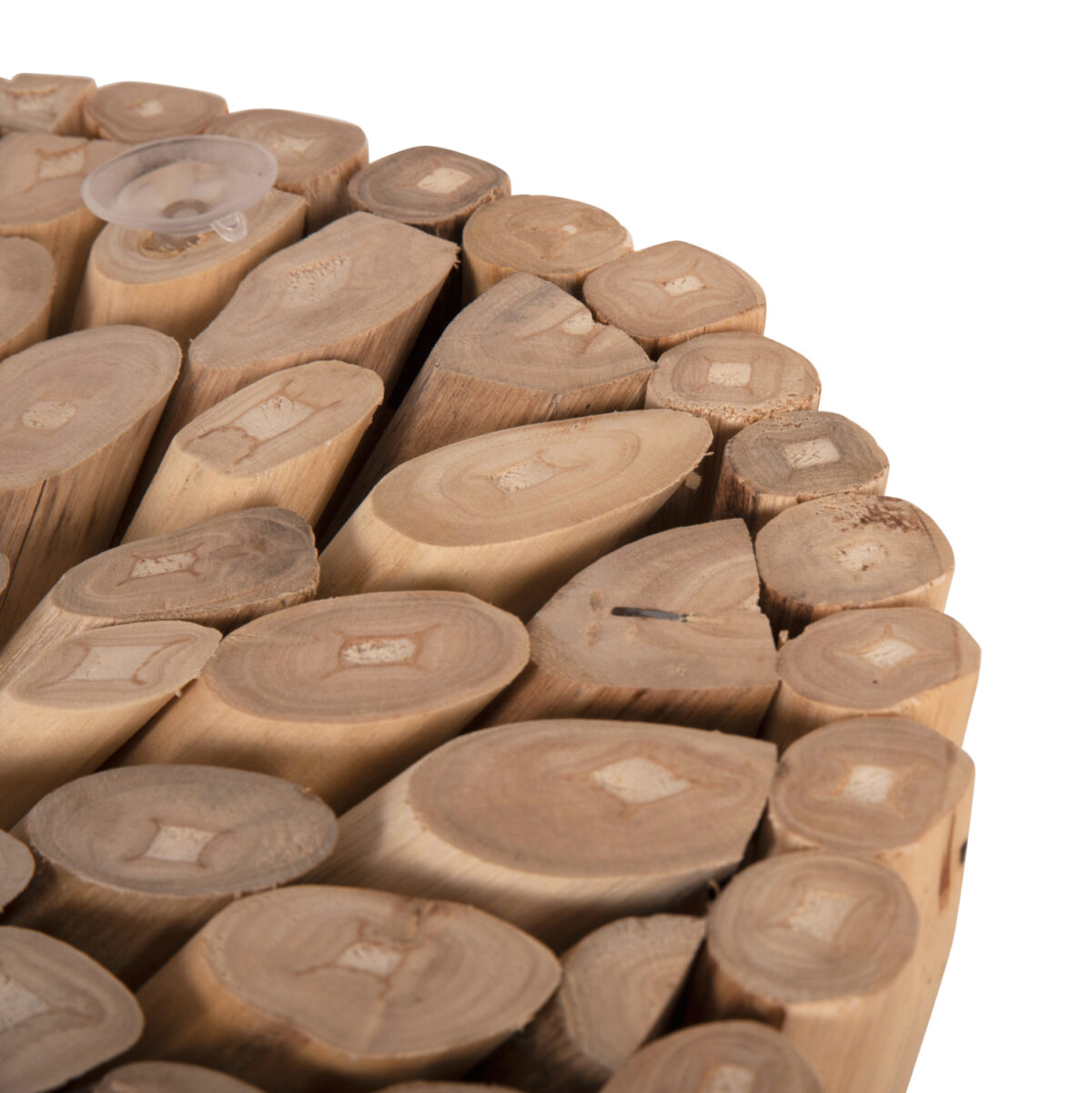 ΤΡΑΠΕΖΙ ΒΟΗΘΗΤΙΚΟ ΣΤΡΟΓΓΥΛΟ COOTER LH10.9792 ΚΛΑΔΙΑ ΞΥΛΟΥ ΤΕΑΚ ΦΥΣΙΚΟ Φ37x50Υεκ. - Image 3