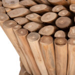 ΤΡΑΠΕΖΙ ΒΟΗΘΗΤΙΚΟ ΣΤΡΟΓΓΥΛΟ COOTER LH10.9792 ΚΛΑΔΙΑ ΞΥΛΟΥ ΤΕΑΚ ΦΥΣΙΚΟ Φ37x50Υεκ. - Image 4