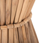 ΤΡΑΠΕΖΙ ΒΟΗΘΗΤΙΚΟ ΣΤΡΟΓΓΥΛΟ COOTER LH10.9792 ΚΛΑΔΙΑ ΞΥΛΟΥ ΤΕΑΚ ΦΥΣΙΚΟ Φ37x50Υεκ. - Image 5