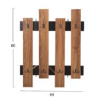 ΚΡΕΜΑΣΤΡΑ ΕΙΣΟΔΟΥ WESSON LH10.8940.15 ΜΕΛΑΜΙΝΗ ΣΕ ΜΑΥΡΟ ΜΑΡΜΑΡΟ & ΦΥΣΙΚΟ 64x4x79Υεκ. - Image 2