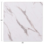 ΕΠΙΦΑΝΕΙΑ ΤΡΑΠΕΖΙΟΥ HPL GLOSSΥ LH10.6363.01 ΤΕΤΡΑΓΩΝΗ COMPACT ΛΕΥΚΟ ΜΑΡΜΑΡΟ 60x60x1.5εκ - Image 2