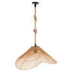 ΦΩΤΙΣΤΙΚΟ ΟΡΟΦΗΣ ΚΡΕΜΑΣΤΟ LH10.7878.01 RATTAN ΣΕ ΜΠΕΖ ΤΗΣ ΑΜΜΟΥ ΧΡΩΜΑ Φ58,5x31Yεκ - Image 3