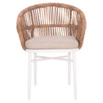 ΠΟΛΥΘΡΟΝΑ ΑΛΟΥΜΙΝΙΟΥ ORIN LH10.6265.02 ΛΕΥΚΗ-P.E.RATTAN ΦΥΣΙΚΟ-ΜΠΕΖ ΜΑΞΙΛΑΡΙΑ 58x61x75Υ - Image 3
