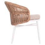ΠΟΛΥΘΡΟΝΑ ΑΛΟΥΜΙΝΙΟΥ ORIN LH10.6265.02 ΛΕΥΚΗ-P.E.RATTAN ΦΥΣΙΚΟ-ΜΠΕΖ ΜΑΞΙΛΑΡΙΑ 58x61x75Υ - Image 4