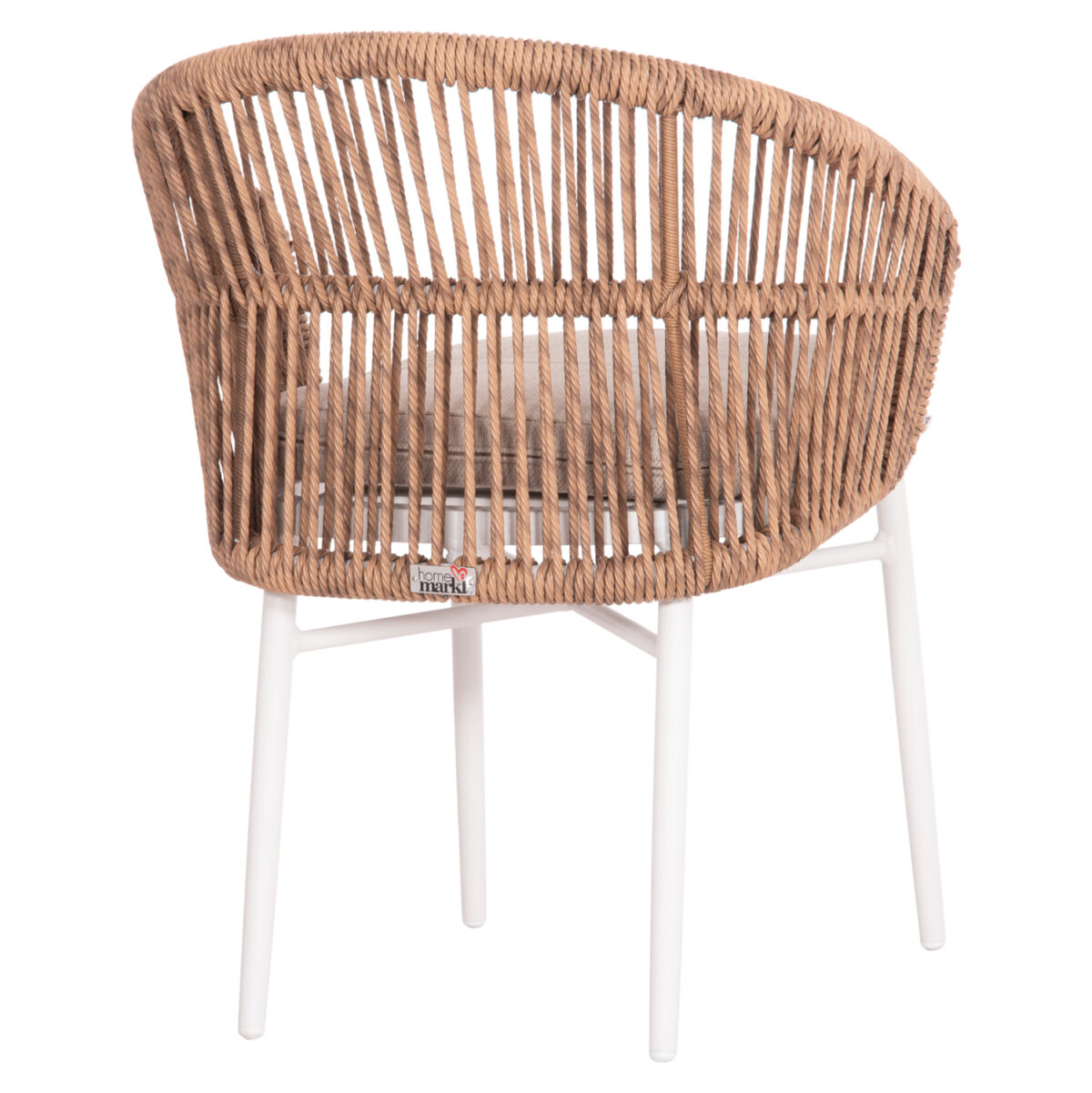 ΠΟΛΥΘΡΟΝΑ ΑΛΟΥΜΙΝΙΟΥ ORIN LH10.6265.02 ΛΕΥΚΗ-P.E.RATTAN ΦΥΣΙΚΟ-ΜΠΕΖ ΜΑΞΙΛΑΡΙΑ 58x61x75Υ - Image 5