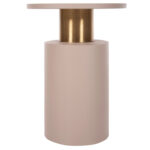 ΒΟΗΘΗΤΙΚΟ ΤΡΑΠΕΖΑΚΙ PUNJAB LH10.4240.03 ΜΕΤΑΛΛΟ ΣΕ ΕΚΡΟΥ-ΧΡΥΣΟΧΑΛΚΙΝΟ Φ30,5x42Υεκ. - Image 3