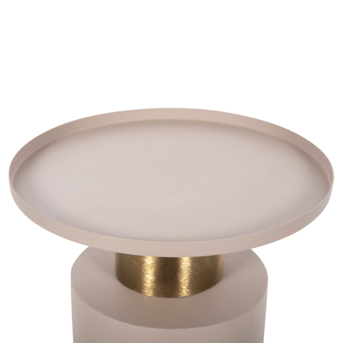 ΒΟΗΘΗΤΙΚΟ ΤΡΑΠΕΖΑΚΙ PUNJAB LH10.4240.03 ΜΕΤΑΛΛΟ ΣΕ ΕΚΡΟΥ-ΧΡΥΣΟΧΑΛΚΙΝΟ Φ30,5x42Υεκ. - Image 4