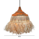 ΦΩΤΙΣΤΙΚΟ ΟΡΟΦΗΣ SIFO LH10.4714 ΚΑΠΕΛΟ ΙΝΕΣ SISAL & ΜΠΑΝΑΝΑΣ-ΦΥΣΙΚΟ & MIX Φ35x45Υεκ. - Image 2