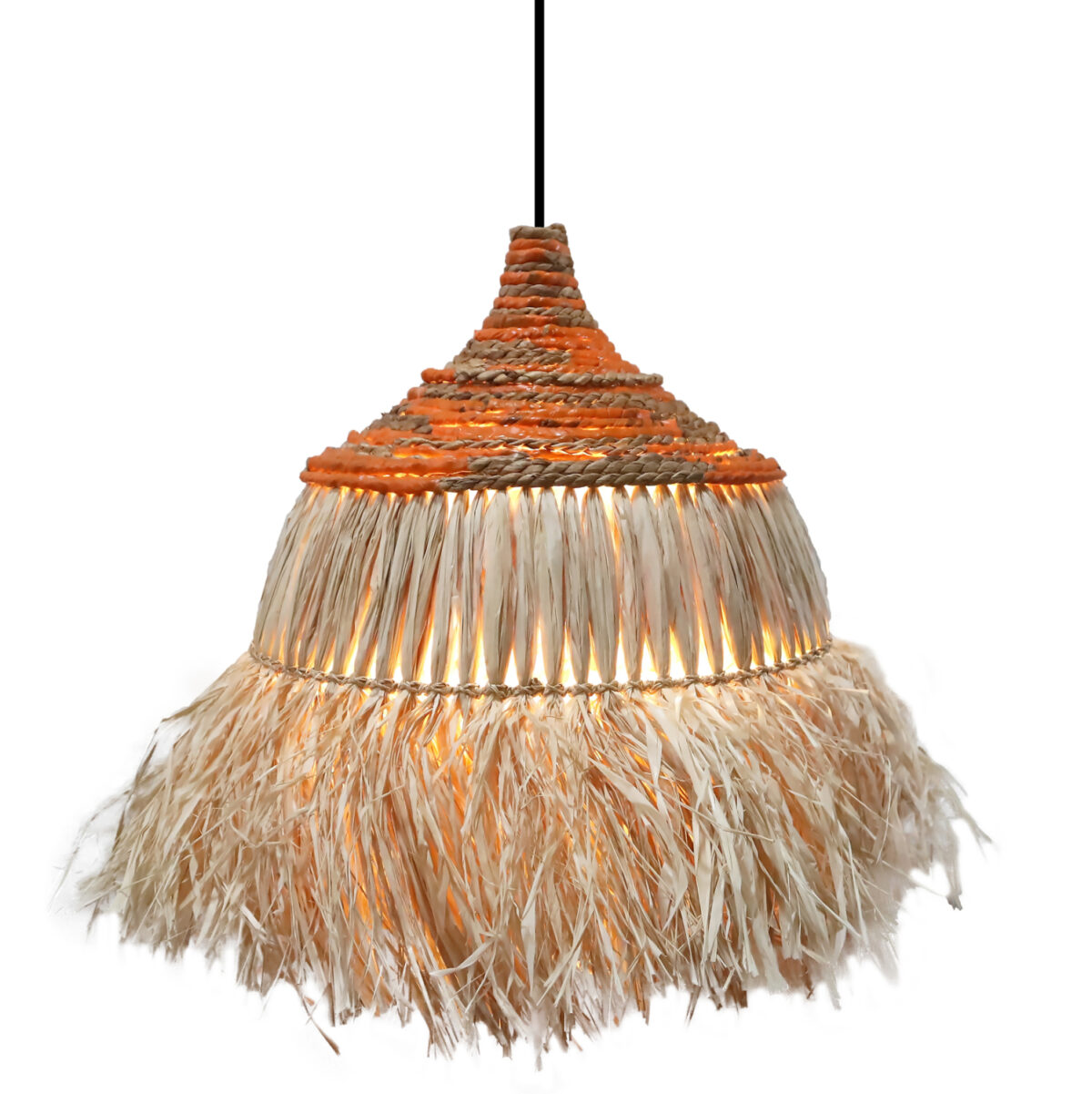 ΦΩΤΙΣΤΙΚΟ ΟΡΟΦΗΣ SIFO LH10.4714 ΚΑΠΕΛΟ ΙΝΕΣ SISAL & ΜΠΑΝΑΝΑΣ-ΦΥΣΙΚΟ & MIX Φ35x45Υεκ. - Image 1