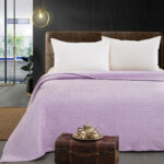 MLH Κουβέρτα μονόχρωμη υπέρδιπλη Fleece Art 11553 220x240 Λιλά