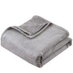 MLH Κουβέρτα μονόχρωμη υπέρδιπλη Fleece Art 11555 220x240 Γκρι - Image 2
