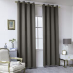 MLH Κουρτίνα Blackout σκίασης με 8 κρίκους Ideal Art 8400 140x270 Καφέ - Image 2