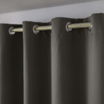 MLH Κουρτίνα Blackout σκίασης με 8 κρίκους Ideal Art 8400 140x270 Καφέ - Image 5