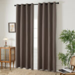 MLH Ύφασμα κουρτίνας με το μέτρο Blackout jacquard σκίασης Glare Art 8444 Φ280 Μόκα - Image 2