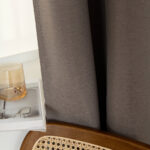 MLH Ύφασμα κουρτίνας με το μέτρο Blackout jacquard σκίασης Glare Art 8444 Φ280 Μόκα - Image 6