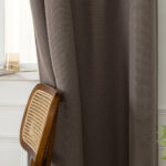 MLH Ύφασμα κουρτίνας με το μέτρο Blackout jacquard σκίασης Glare Art 8444 Φ280 Μόκα - Image 7