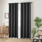 MLH Ύφασμα κουρτίνας με το μέτρο Blackout jacquard σκίασης Glare Art 8444 Φ280 Ανθαρκί - Image 2