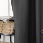 MLH Ύφασμα κουρτίνας με το μέτρο Blackout jacquard σκίασης Glare Art 8444 Φ280 Ανθαρκί - Image 8