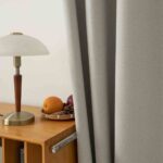 MLH Κουρτίνα Full Blackout σκίασης με 8 κρίκους Total Art 8446 140x270 Εκρού - Image 9