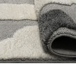 MLH Χαλί Loop Art 9557 160x230 Grey White Γκρι Λευκό - Image 2